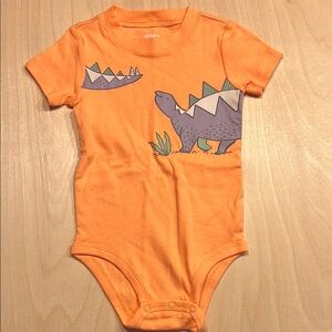 Carter's Orange Bodysuit with Dinosaur Design